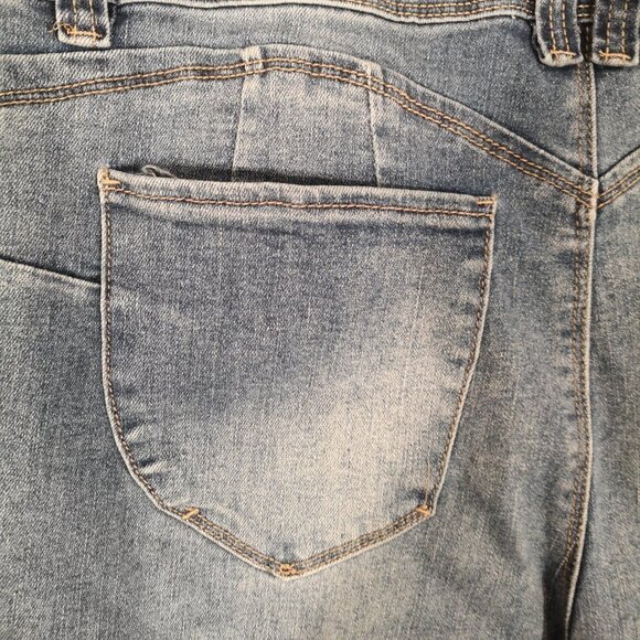 WBB Royalty For Me Ladies Slim Leg Medium Wash Blue Jeans - Picture 3 of 7
